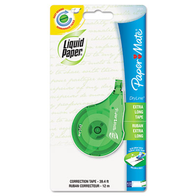 Picture of Paper Mate Liquid Paper 6137106 DryLine Correction Tape  Non-Refillable  .2 in. x 393 .5 in.