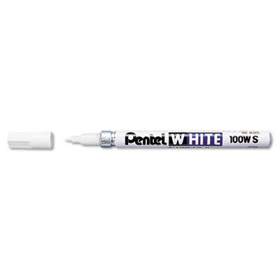 Picture of Pentel 100WS Permanent Marker  Fine Point  White