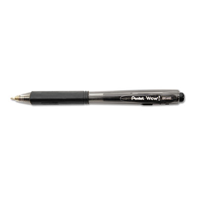 Picture of Pentel BK440ASW-US WOW Ballpoint Retractable Pen  Black Ink  Medium  36 per Pack