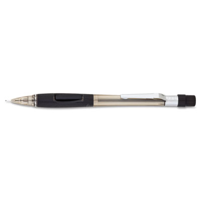 Picture of Pentel PD345TA Quicker Clicker Mechanical Pencil  0.5 mm  Transparent Smoke Barrel