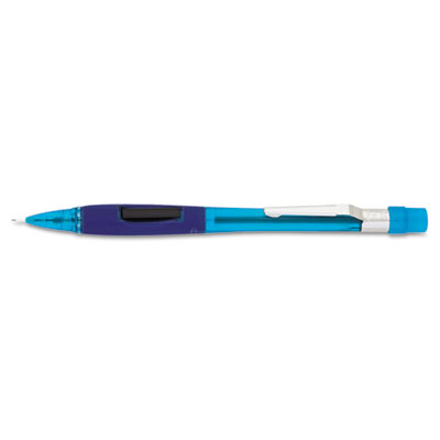 Picture of Pentel PD345TC Quicker Clicker Mechanical Pencil  0.5 mm  Transparent Blue Barrel