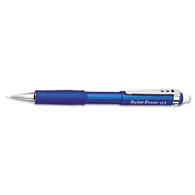 Picture of Pentel QE515C Twist-Erase III Mechanical Pencil  0.5 mm  Blue Barrel