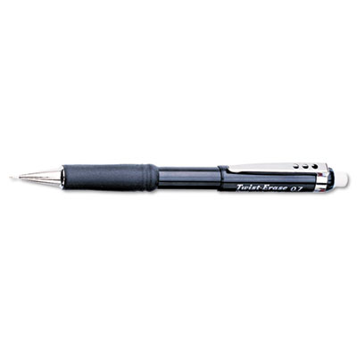 Picture of Pentel QE517A Twist-Erase III Mechanical Pencil  0.7 mm  Black Barrel