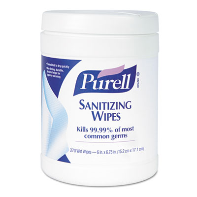 Sanitizing Hand Wipes - White - 270 Wipes per Canister -  Sensual Smell, SE3328437