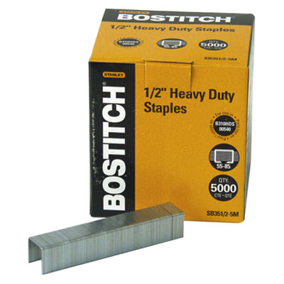 Picture of Stanley Bostitch SB351-2-5M Heavy-Duty Staples  55- to 85-Sheet Capacity  5 000-Box