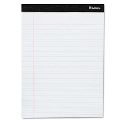 Picture of Universal UNV30630 Perforated Edge Ruled Writing Pads- Legal- 6 Pads-Pack- White