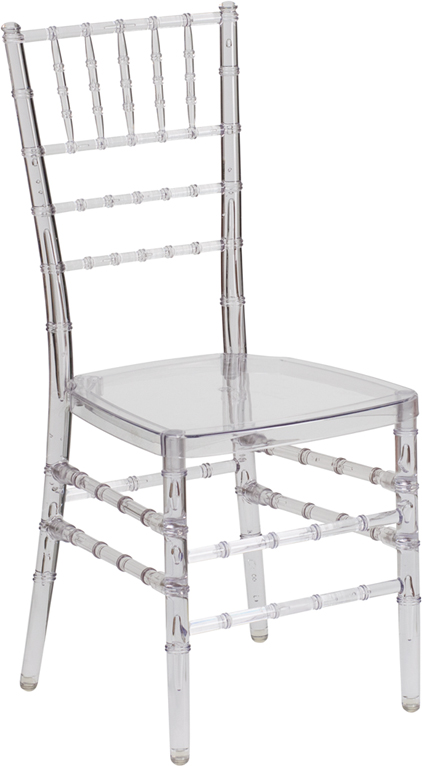 Flash Elegance Crystal Ice Stacking Chiavari Chair -
