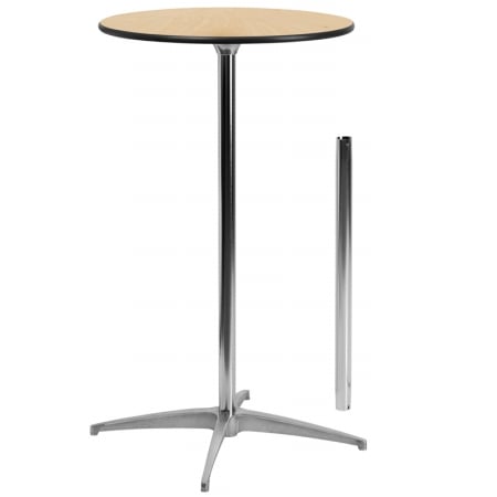 Picture of Flash Furniture 24 Round Wood Cocktail Table with 30 and 42 Columns - XA-24-COTA-GG