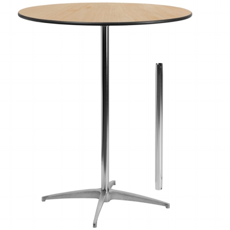 Picture of Flash Furniture 36 Round Wood Cocktail Table with 30 and 42 Columns - XA-36-COTA-GG