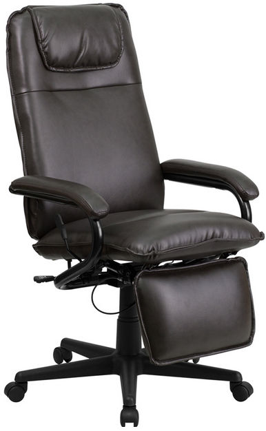 Picture of Flash Furniture High Back Brown Leather Executive Reclining Office Chair - BT-70172-BN-GG