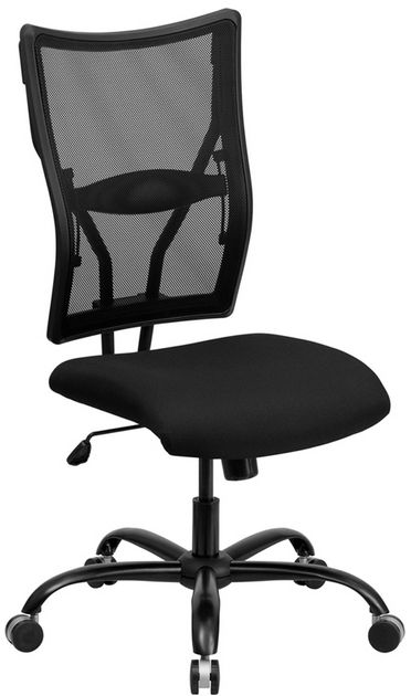 Picture of Flash Furniture HERCULES Series 400 lb. Capacity Big & Tall Black Mesh Office Chair - WL-5029SYG-GG