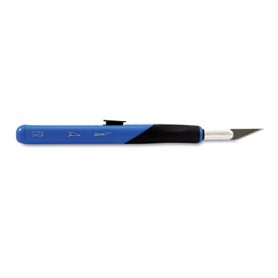 Picture of X-Acto X3204 Retract-A-Blade Knife  No. 11 Blade  Blue-Black