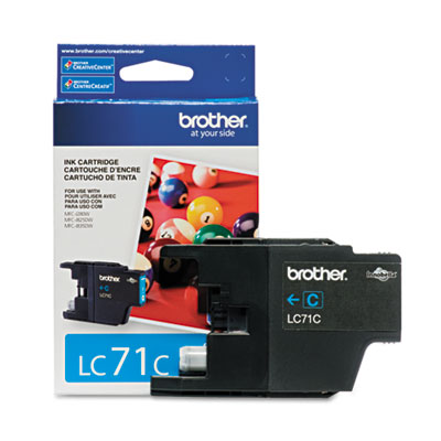 Picture of Brother LC71C Ink  300 Page-Yield  Cyan