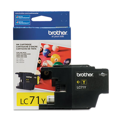 Picture of Brother LC71Y Ink  300 Page-Yield  Yellow