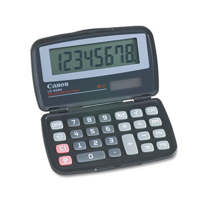 Picture of Canon 4009A006AA LS555H Handheld Foldable Pocket Calculator  8-Digit LCD