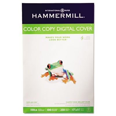 Picture of Hammermill 133202 Color Copy Digital Cover  92 Brightness  17 x 11  Photo White  250 Sheets-Pack