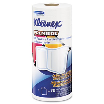 Picture of Kimberly-Clark Professional* 13964 KLEENEX PREMIERE Kitchen Roll Towels  White  70-Roll  24 Rolls-Carton