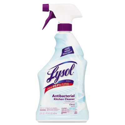Picture of Lysol Brand 19200-00888 Antibacterial Kitchen Cleaner&#44; 22 oz&#44; Lemon Scent&#44; Liquid&#44; Trigger Sprayer