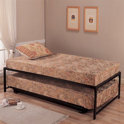 Inroom Furniture Design Hi Riser bed with black metal frame
