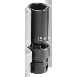 38 in. Drive x 18mm Deep Metric Universal Impact Socket