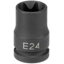 GRE2124ET .5 in. Drive x E24 External Star Impact Socket