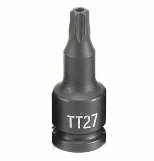 Grey Pneumatic 1/4" Dr. x TT27 Tamper Proof Star Driver (927TT)