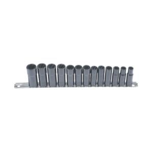 13 Piece .38 in. Drive Deep Well Twist Socket Damaged Fastener Removal System