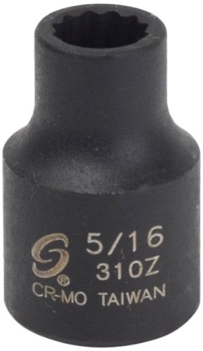 Sunex SUN310Z .38 in. Drive .31 in. 12-Point SAE Standard Impact Socket