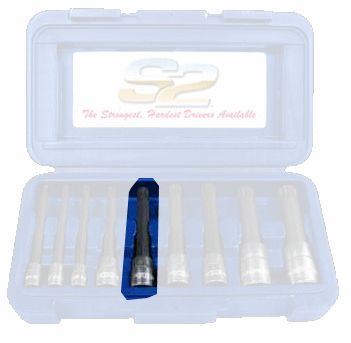 10mm Triple Square .38 in. Square Drive Bit 4 in. Long