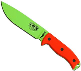 6PVG -6P-VG Venom Grn Plain Edge Org Hnd