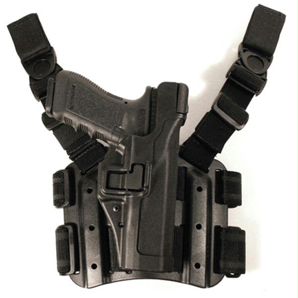 Picture of Blackhawk TAC SERPA Holster Level 3&#44;Beretta 92-96 with or with o rail&#44;Black