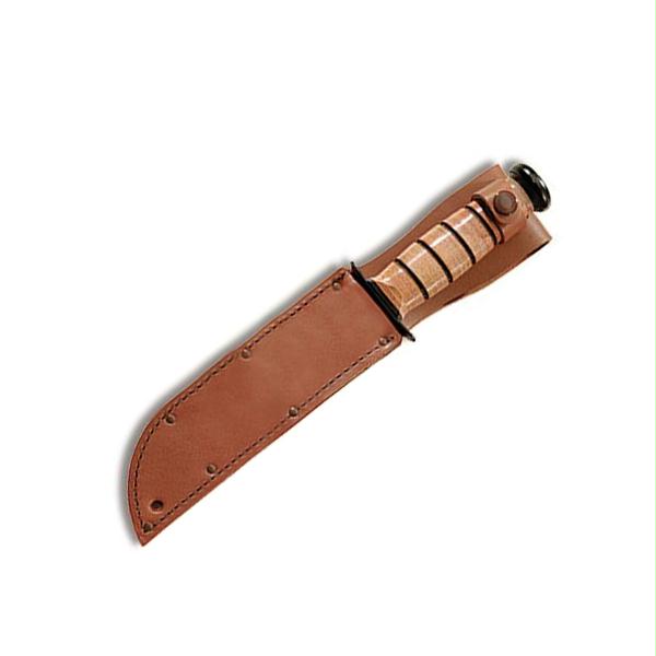 Ka-Bar LEATHER SHEATH PLAIN-BROWN FITS KNF with 7 in. BLADE