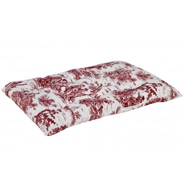 Bowsers Per Products 13433 Tufted Cushion  Diamond  Raspberry Toile  size: XS