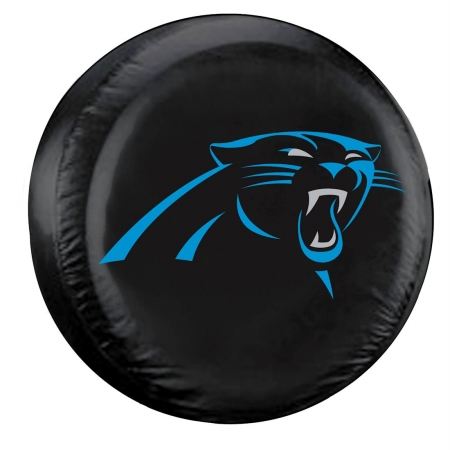 Picture of Carolina Panthers Tire Cover Standard Size Black