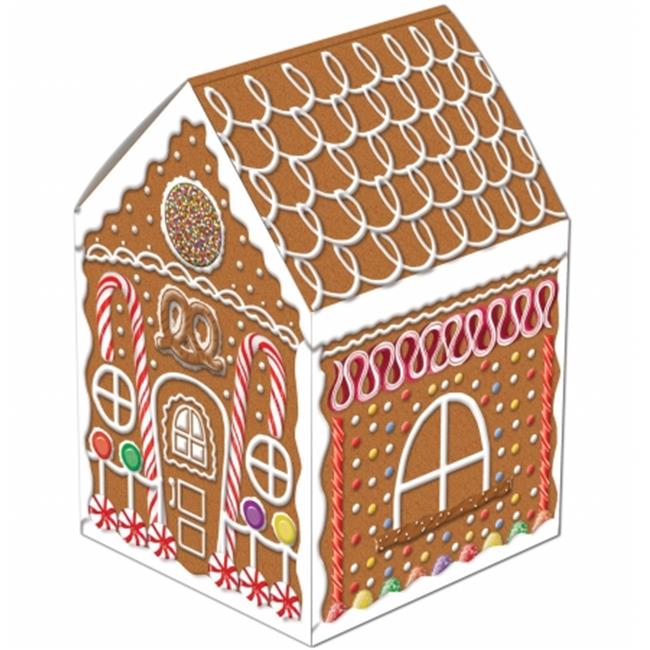 Beistle Company 226376 Gingerbread House Centerpiece Brown