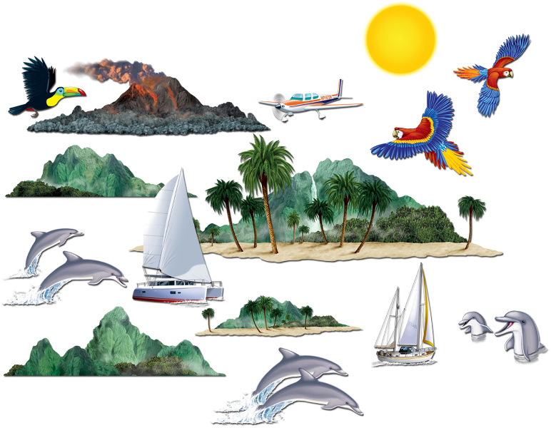 Picture of Bulk Buys Tropical Cruise Props -  Case of 12