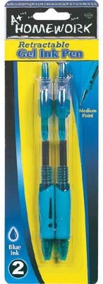 Picture of DDI 532548 A+ Homework Gel Pens - 2 Count - Blue Ink  Retractable Case of 48