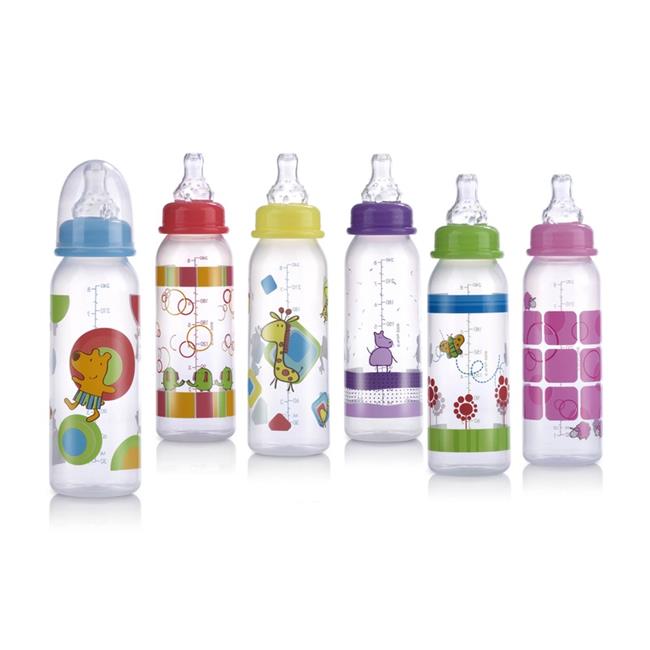 DDI 408780 Nuby Non-Drip Baby Bottles - Assorted Designs  8 oz case of 72