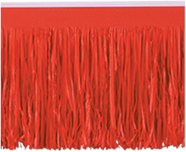 Picture of DDI 533626 6-Ply Tissue Fringe Drape - Red Case of 12