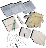 Picture of Allegiance 554681A Trach Cleaning Tray with Glove