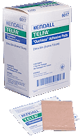 Telfa Ouchless 2 x 3 Inch Sterile Adhesive Dressing - Box of 100