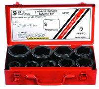 Sunex SUN5699 9 Piece 1 Inch Drive Standard SAE Jumbo Impact Socket Set -  Sunex Tools Inc