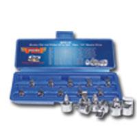 10 Piece 1/4 Inch Square Drive Stubby Flat and Phillips Drive Set