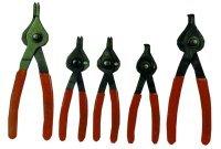 5 Piece Reversible Snap Ring Pliers Set