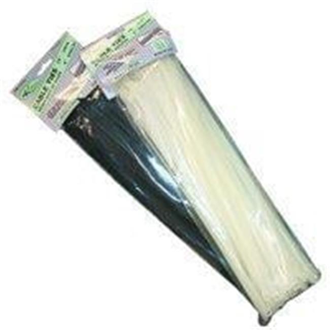 K Tool International KTI78110 11 Inch Black Wire Tie 100 Pack 50 lb Tensile