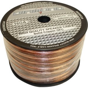 Diamond SW200CU4 Diamond Bulk Speaker Wire 16 ga. 65 Strand Solid Copper 4 Conductor 200 ft.