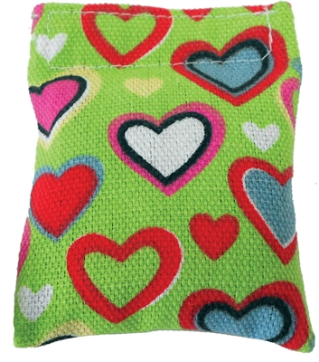Picture of Imperial Cat 01187 Heart Pillow Catnip Toy Cat n Around -Refillable - on Hang Tag