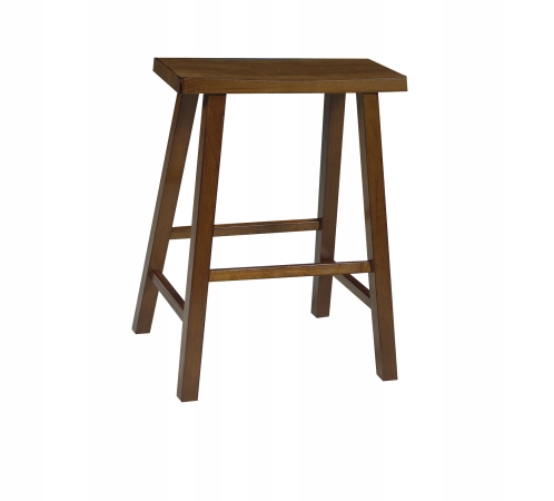Intenational Concepts 1S43-682 Saddle Seat Stool - 24 in. Rustic Oak