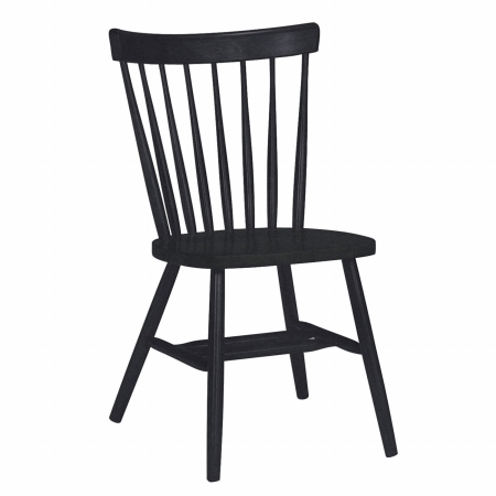 Intenational Concepts C46-385 Copenhagen chair - with plain legs Black