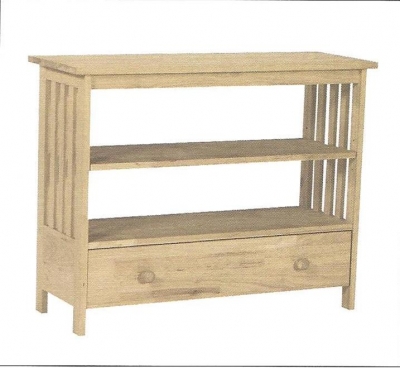 Picture of Intenational Concepts TV-36 Mission Entertainment Stand  Unfiinished